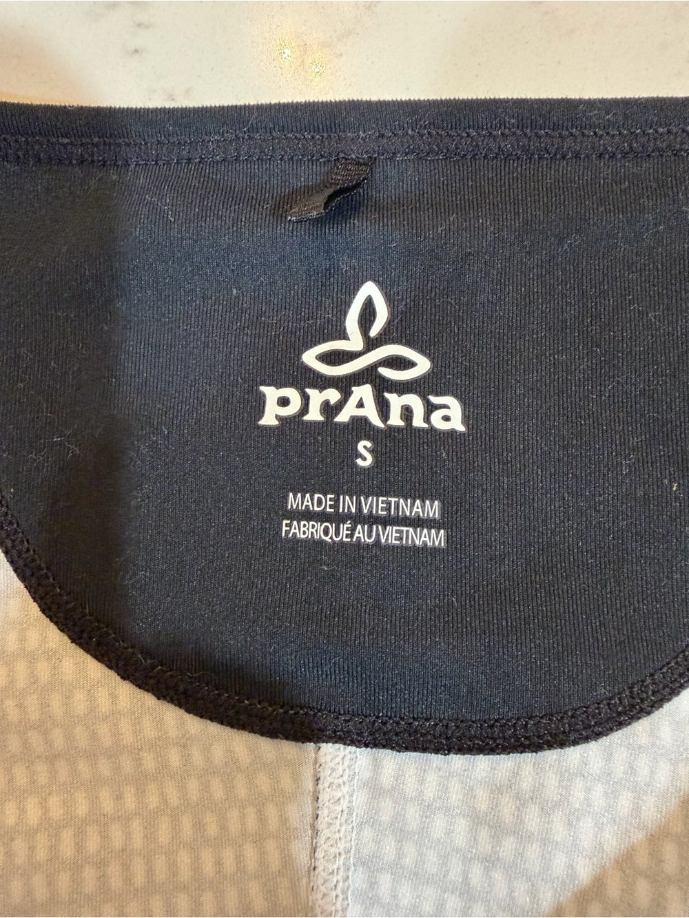 Prana Black and White Wrap V-Neck Short Sleeve Dress - Picture 4 of 6